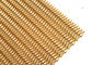 Rede de arame do Weave da espiral do trânsito do ouro de Rosa para o divisor da cortina da loja W1.2m x L 3m